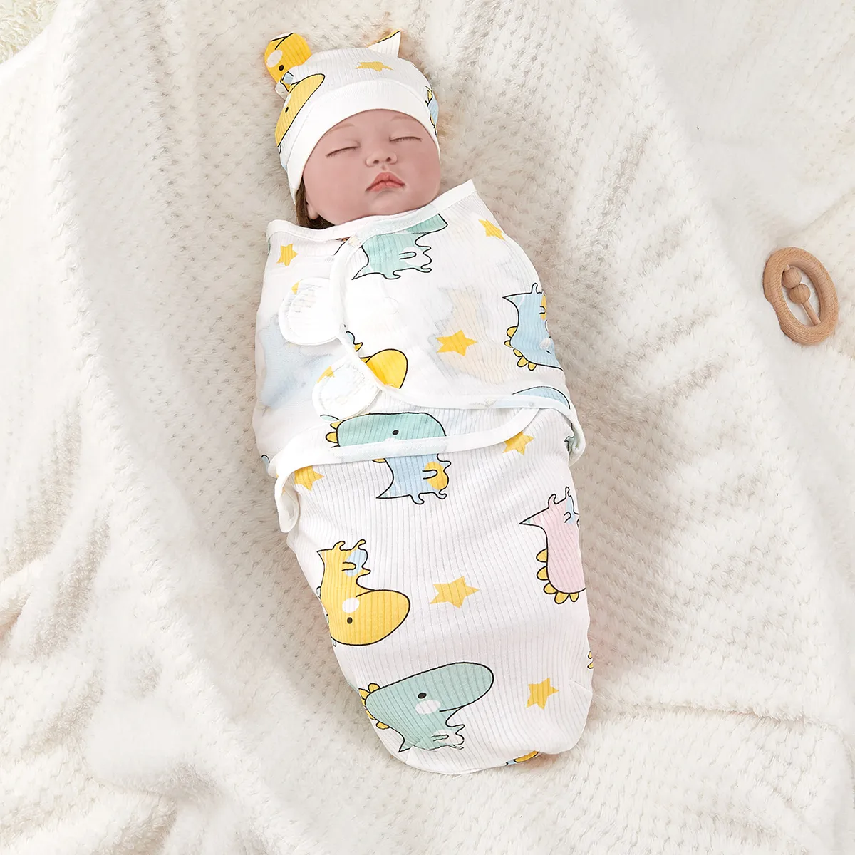 Unisex Cotton Sleeping Bag for Babies - Medium Thick with Anti-Kick Zipper Design