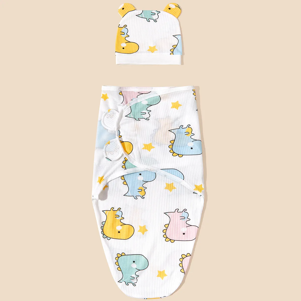 Saco de dormir de algodão unissex para bebês - Espessura média com design de zíper anti-chute Verde Pálido big image 1