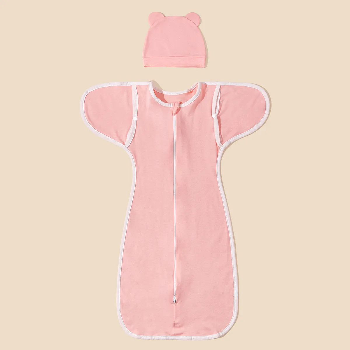 100% Cotton Medium Thickness Unisex Anti-Kick Design With Buttons Solid Color Baby Sleeping Bag For Child Bedding