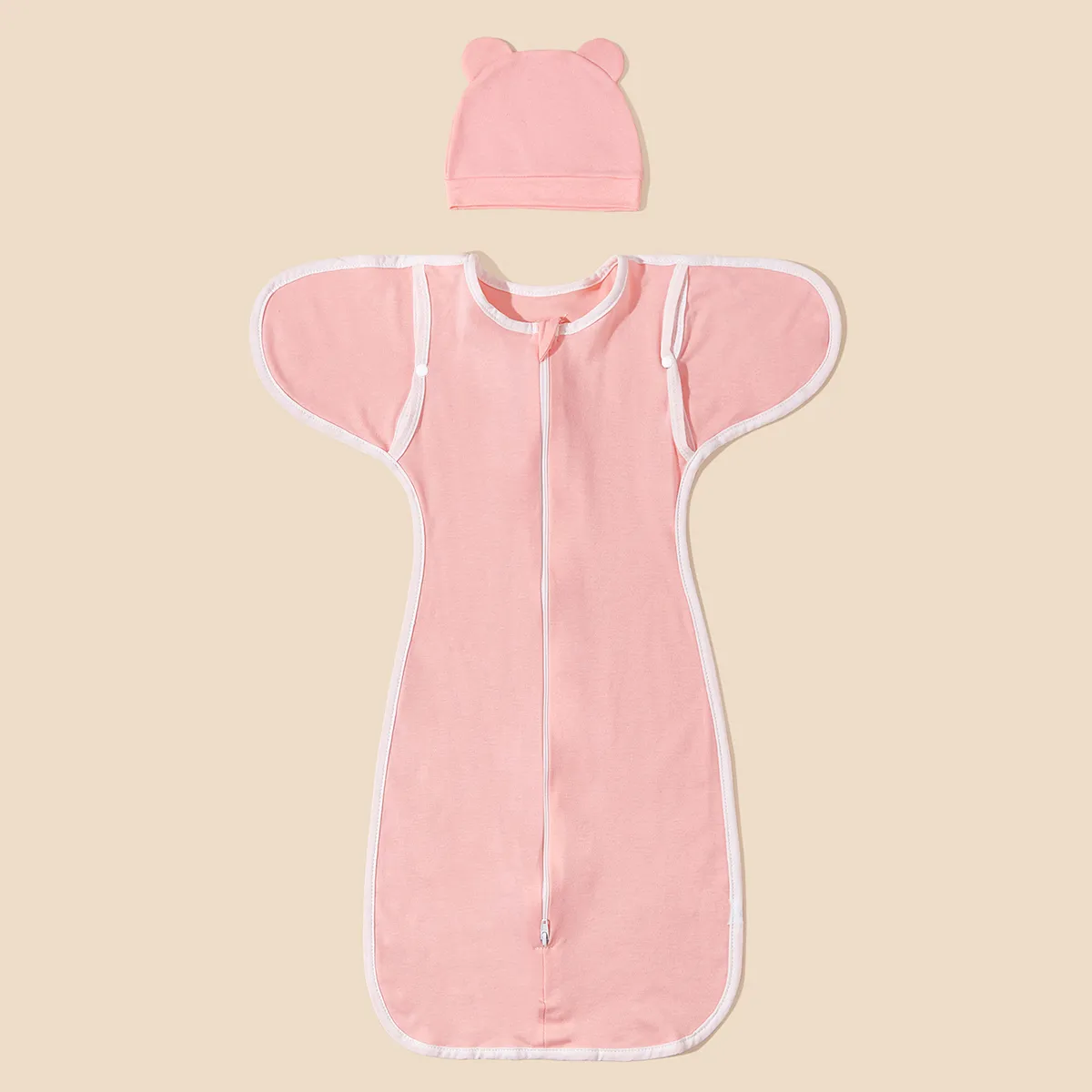 

100% Cotton Medium Thickness Unisex Anti-Kick Design with Buttons Solid Color Baby Sleeping Bag for Child Bedding