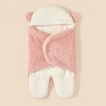Thickened Newborn Baby Swaddle Sleeping Bag Light Pink