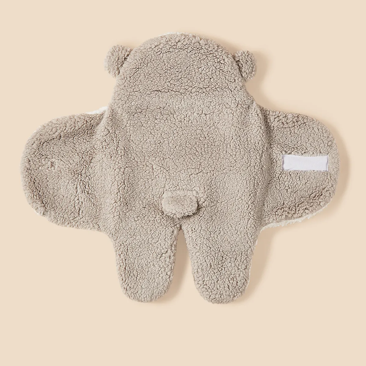 Thickened Newborn Baby Swaddle Sleeping Bag Light Grey image 3