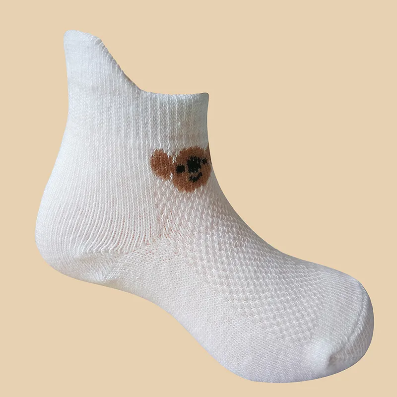 Confezione da 5 calzini a costine con stampa animalier per neonato/bambino Blocchi di Colore big image 1