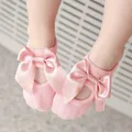 2-Pair Baby / Toddler Girl Bowknot Solid Socks Set  image 2