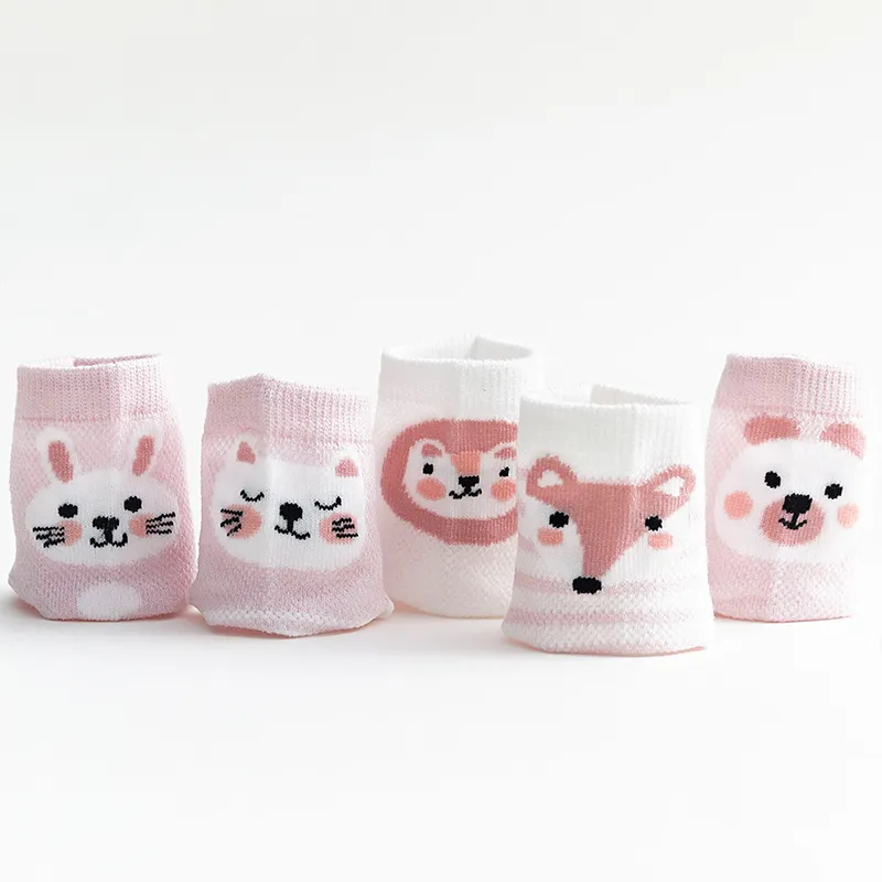 5-Pack Baby / Kleinkind / Kind Tier feste Socken rosa big image 1