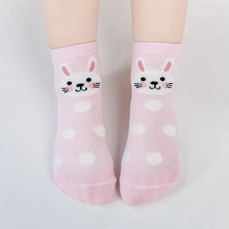 5-pack Baby / Toddler / Kid Animal Solid Socks Pink big image 1