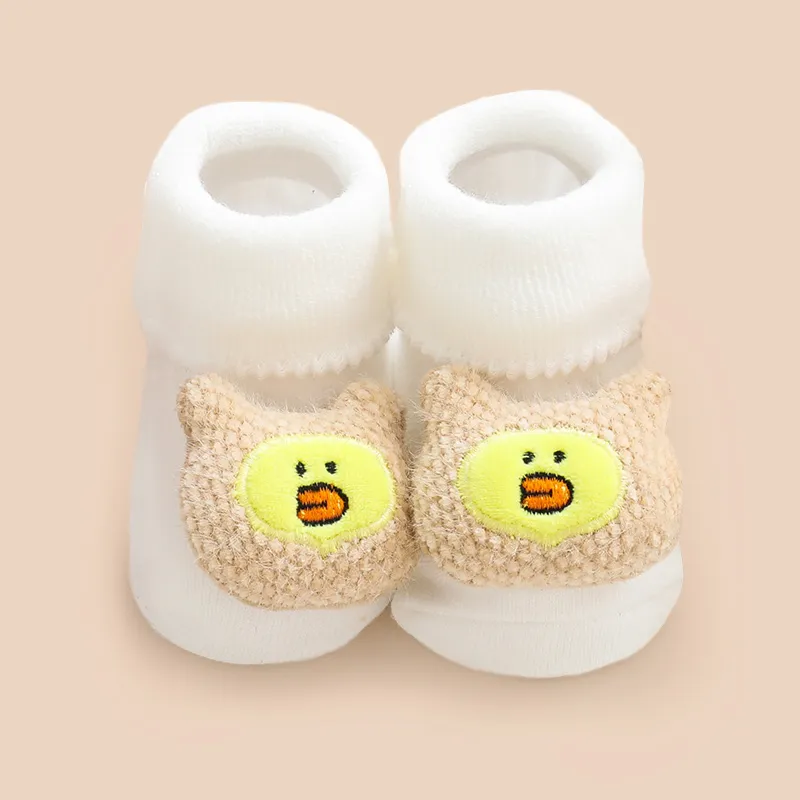 Baby / Toddler Cute Cartoon Animal Thermal Socks White big image 1