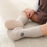 Baby Cartoon Jacquard Antiskid Floor Socks Khaki