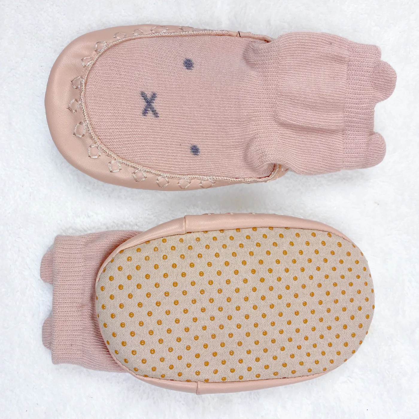 Baby Cartoon Jacquard Antiskid Floor Socks Light Pink image 5