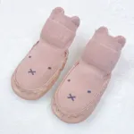 Baby Cartoon Jacquard Antiskid Floor Socks Light Pink