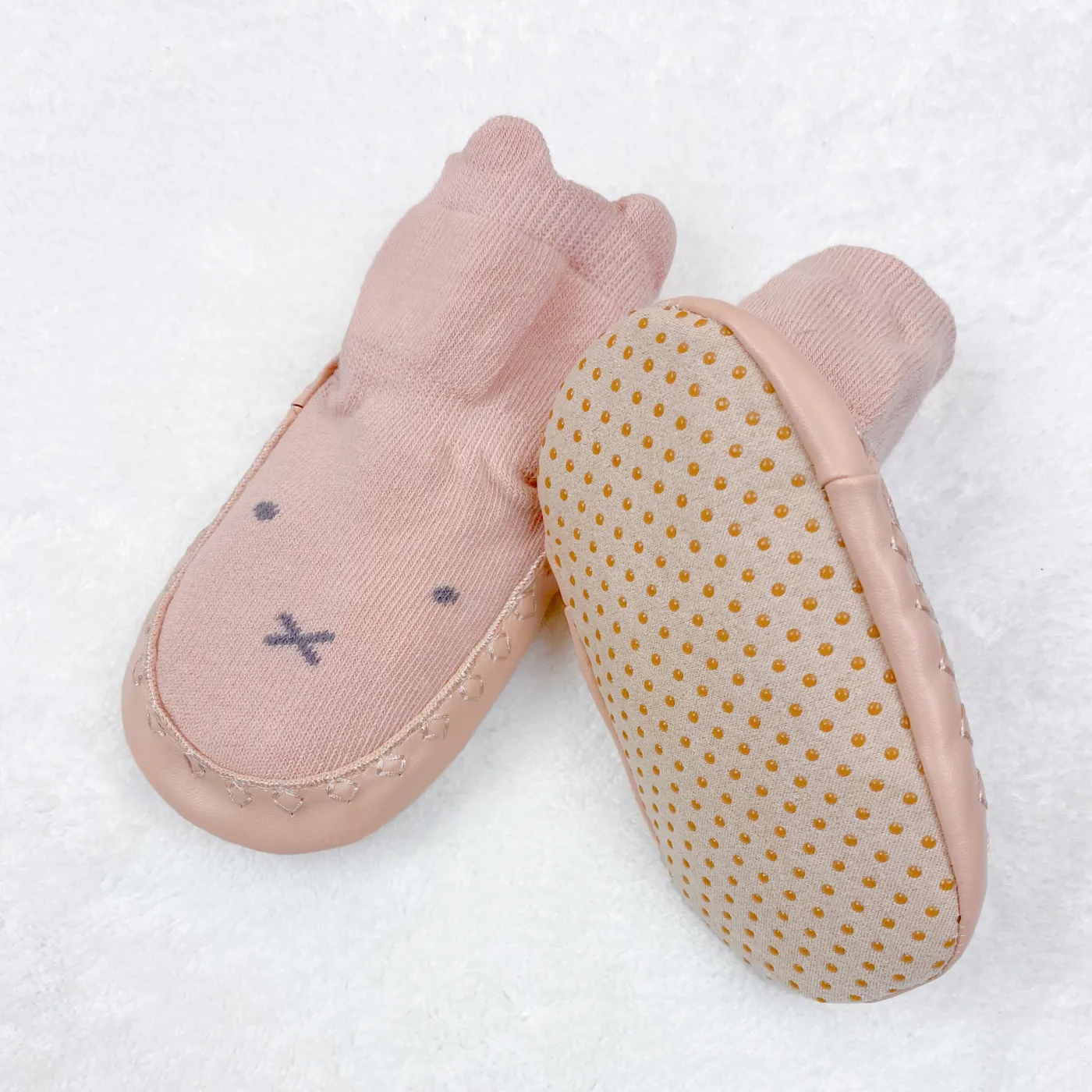 Baby Cartoon Jacquard Antiskid Floor Socks Light Pink image 6