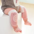 Baby Crawling Dispensing Animal Pattern Non-slip Eyelet Breathable Knee Pads  image 1