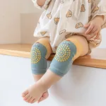 Baby Crawling Dispensing Animal Pattern Non-slip Eyelet Breathable Knee Pads Green