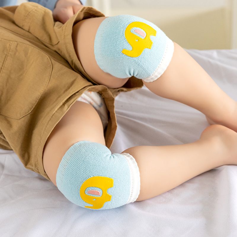 Baby non-slip cartoon two-color comfortable knee pads