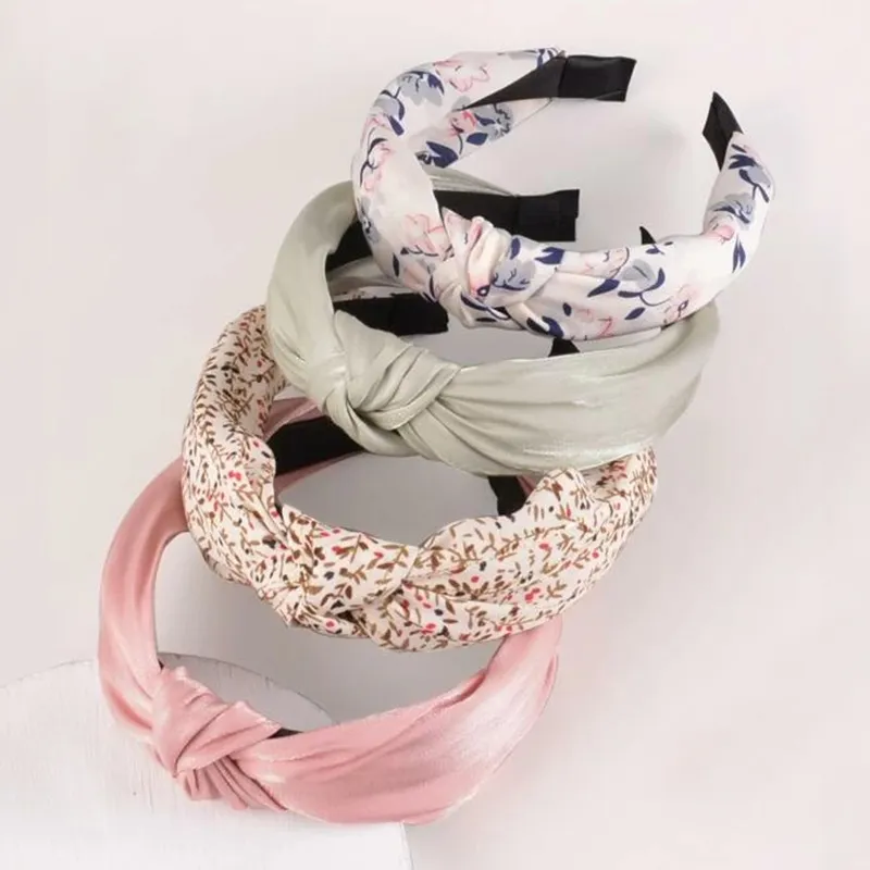Women Cross Knotted Wide Headband Hair Accessories