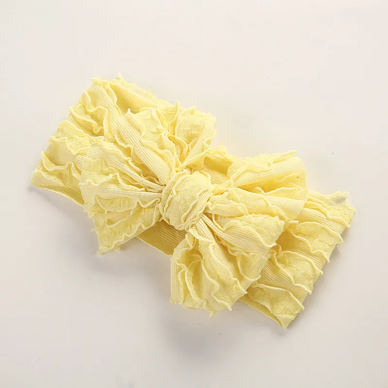 Solid Textured Bow Headband For Girl