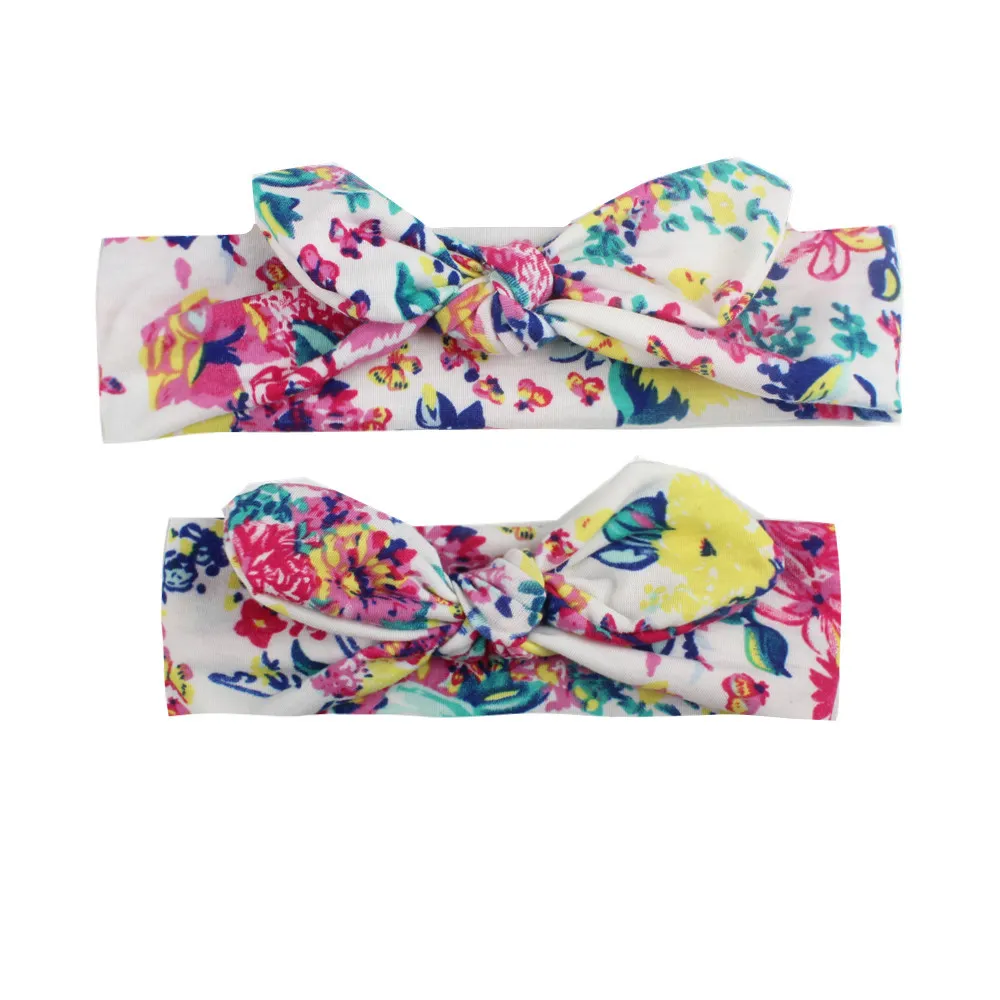 2-pack Allover Floral Print Headband for Mom and Me big image 2