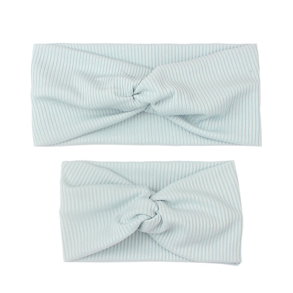 2-pack Solid Cross Striped Headband For Mom And Me