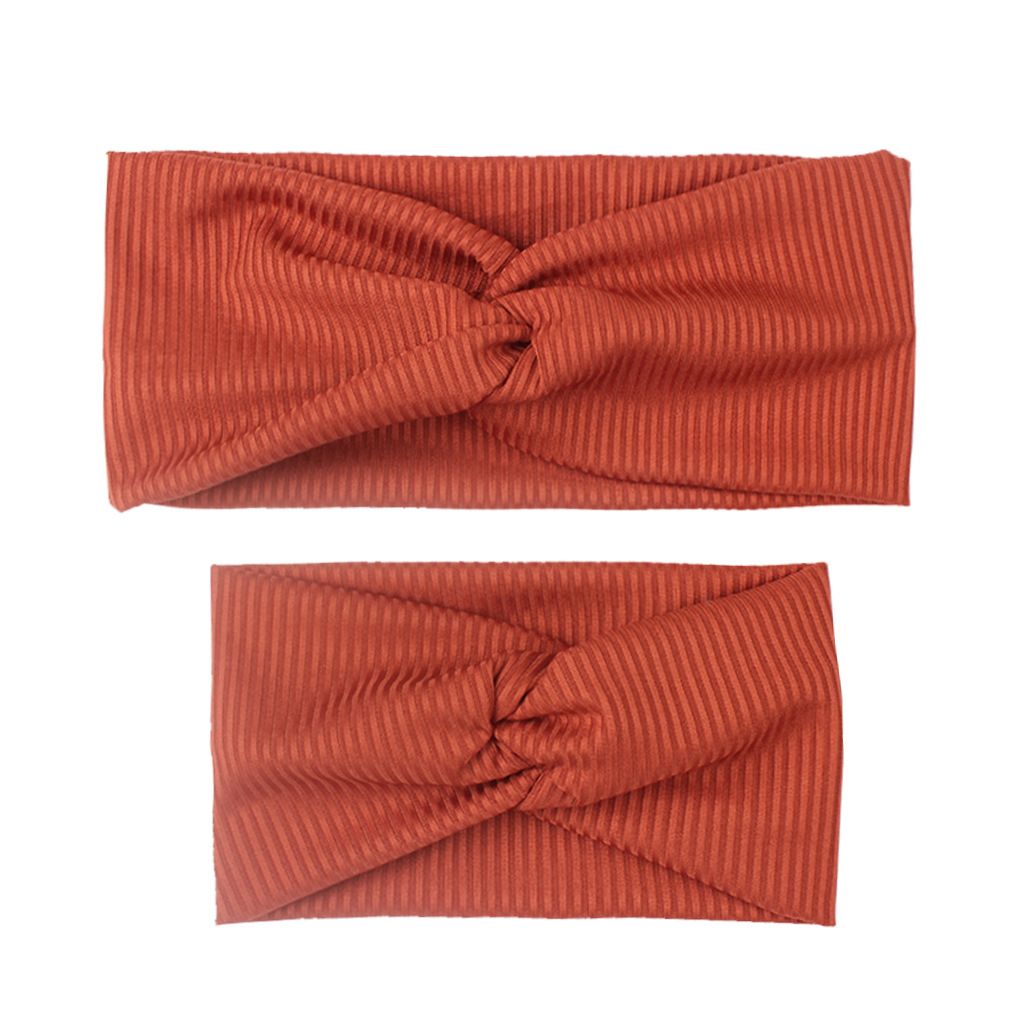 

2-pack Solid Cross Striped Headband for Mom and Me