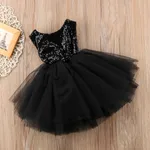 Baby/ Toddler Girl's Sequin Tulle Party Fairy Dress Black