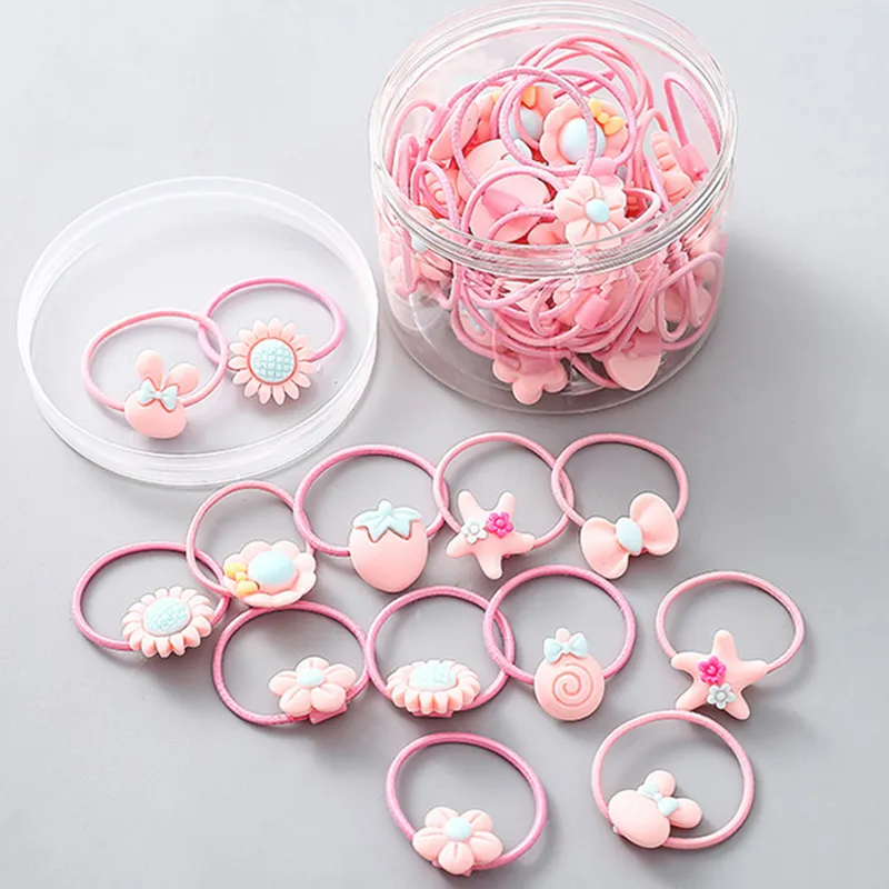 20-teilige entzückende Haarbänder für Mädchen rosa big image 1