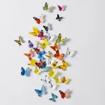 19-piece 3D Pretty Butterfly Wall Stickers Beautiful Butterfly for Kids Room Wall Decals Home Decoration On the Wall  image 5