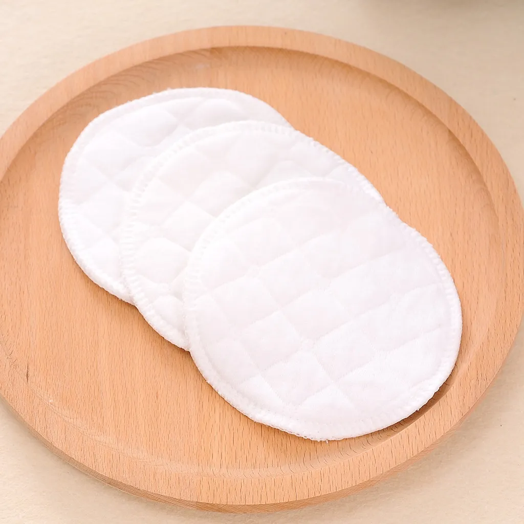 12 Pcs Reusable Waterproof Nursing Breast Pads White image 2