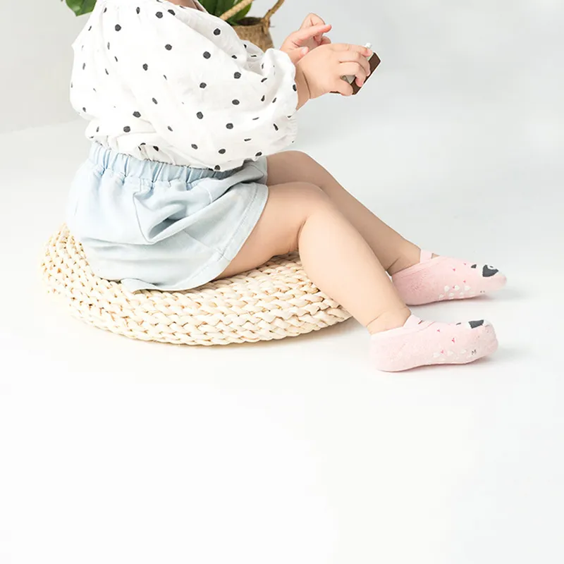 Baby / Toddler Cartoon Animal Floor Socks Pink big image 1