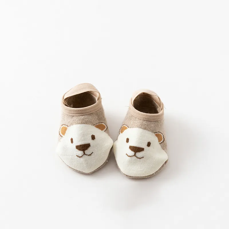 calzini da pavimento per animali dei cartoni animati per neonati / bambini piccoli Caffè big image 1