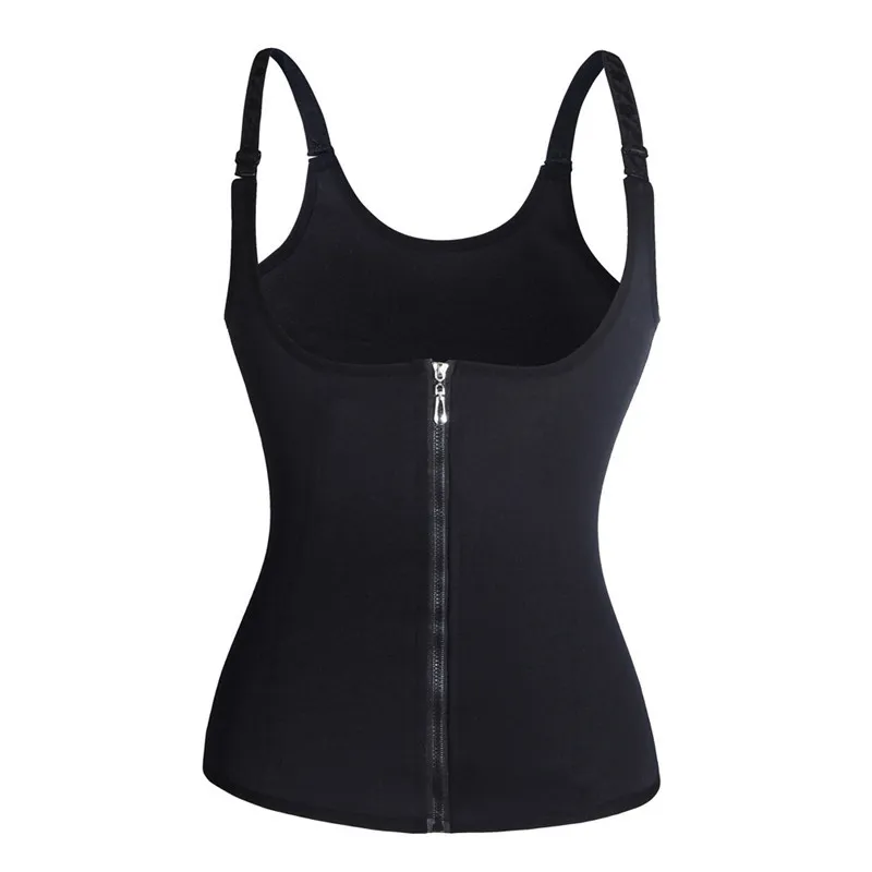 Zip-style Women's Body-contracting Court Corset, Neoprene 3-layer Appliqué Wicking Vest and Shapewear