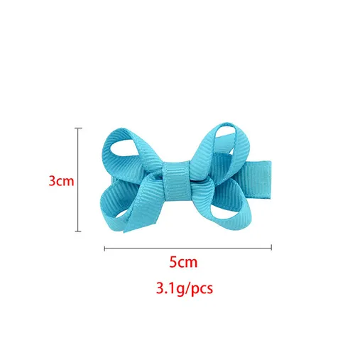 12-pack Bow Knot Decor Hair Clip for Girls (Multi Color Available)