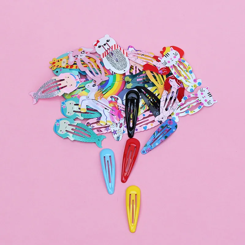 25-pcs niedliche Candy Color Cartoon Design Haarspangen für Mädchen Farbe-A big image 1