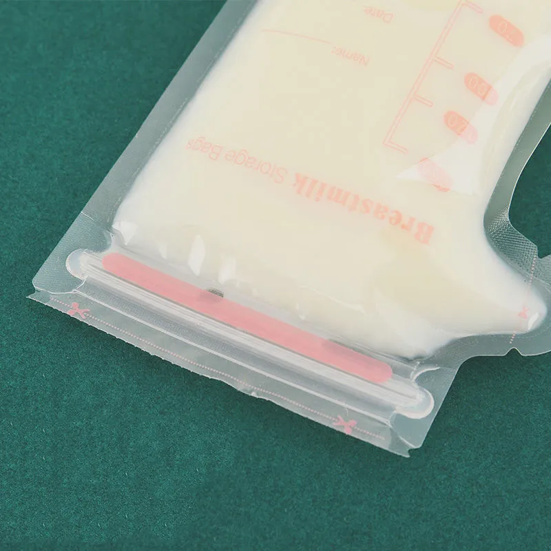 Pacote de 30 embalagens de 100ml / 150ml / 250ml sacos de armazenamento para leite materno Saco de preservação de leite materno saco higienicamente pré-selado e autossuficiente colorblock big image 1