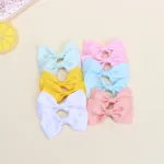 12-pack Bow Knot Decor Hair Clip for Girls (Multi Color Available) Color-A