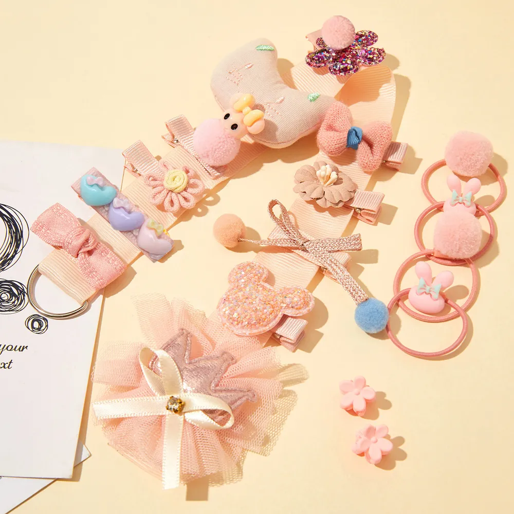 Ensembles d'accessoires pour cheveux multi-styles 18 pièces/ensemble pour filles (le sens d'ouverture du clip est aléatoire) big image 7