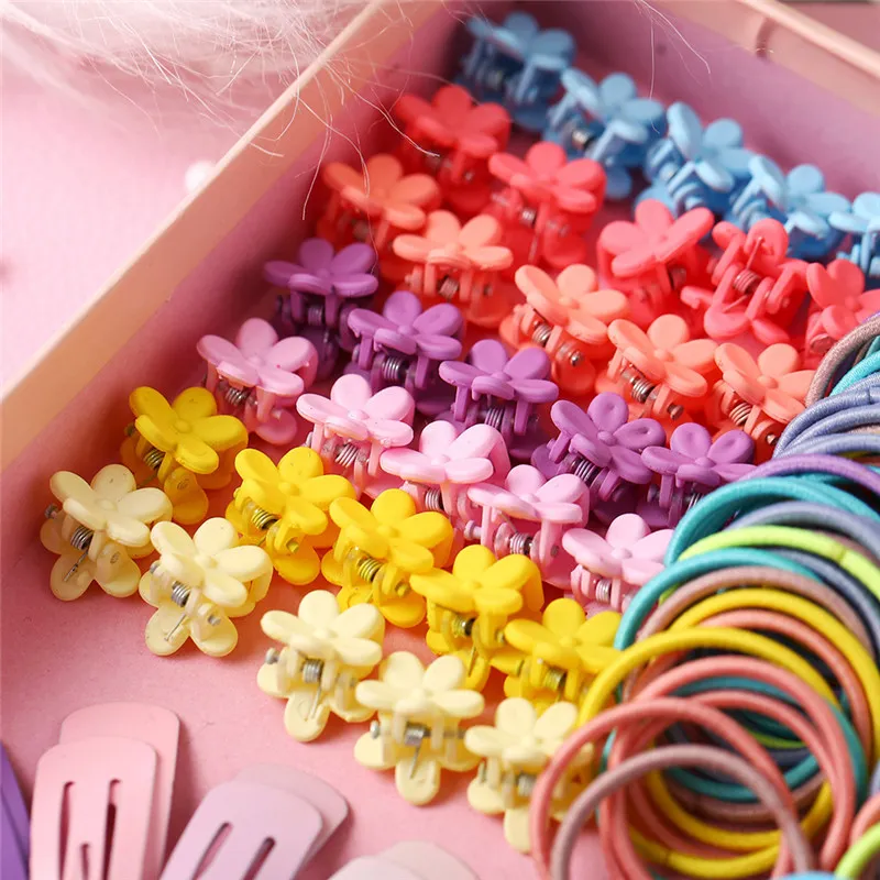 Paquete de 1221 conjuntos de accesorios para el cabello multicolor para niñas Color-A big image 1