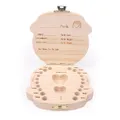 Wooden Baby Tooth Box Keepsake Tooth Organizer Storage Container for Teeth & Lanugo & Umbilical Cord  image 4