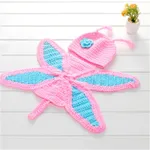 Baby Newborn Handknitted Butterfly Shape Photography Props Shower Gifts Multi-color image 5