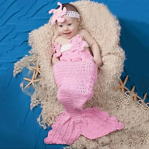 2pcs Newborn Baby Photography Props Baby Solid Costume Set