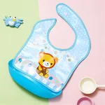 Adjustable Waterproof Bib for Infants and Toddlers Light Blue