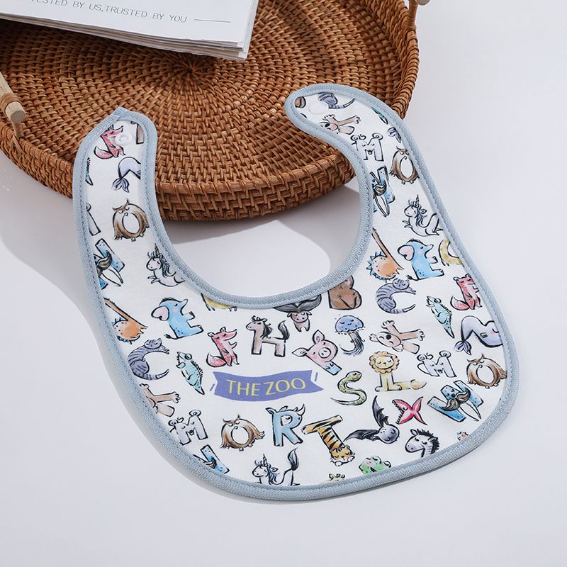 Unisex Vehicle Print Bib For Baby With 100% Polyester Material And Machine Washable