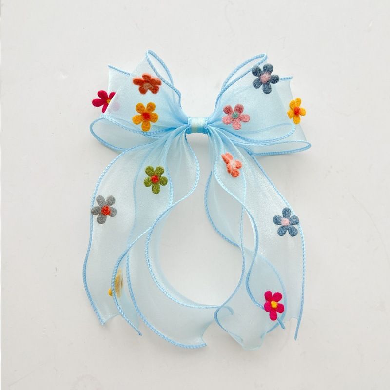 Toddler/Kid Handmade Floral Pattern Bowknot Hairpin
