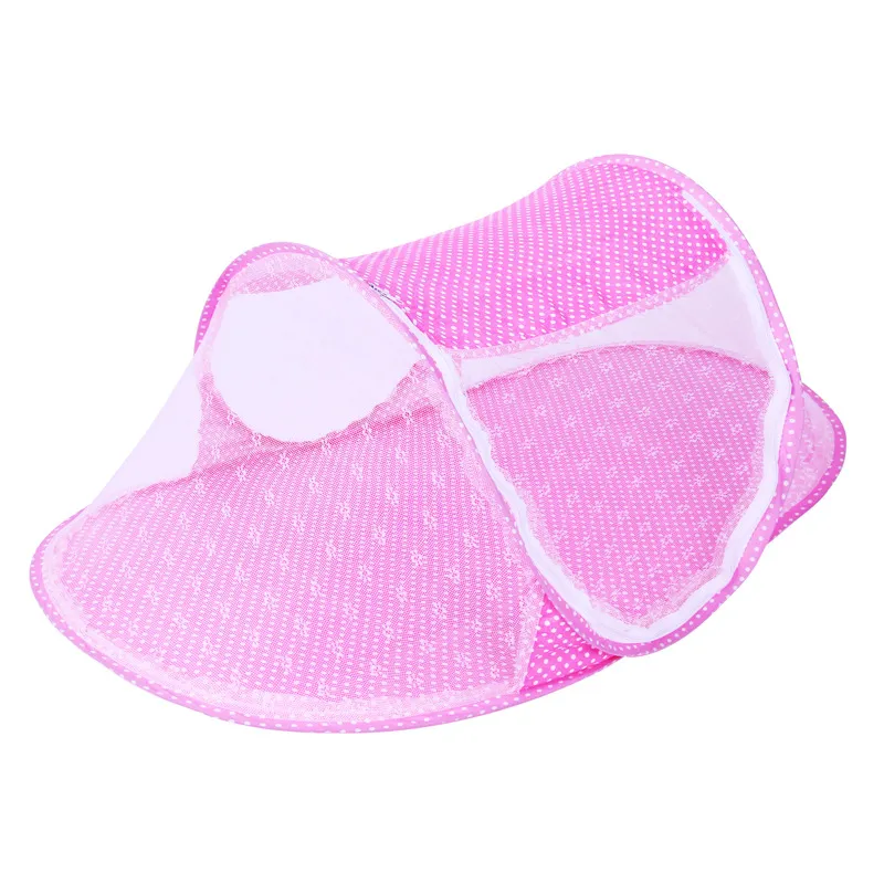 Installation-free Baby Crib with Bottom Folding Mosquito Net Twill Children's Mosquito Net Boat-shaped Baby Yurt Mosquito Net big image 2