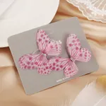 Butterfly Crystal Diamond Decor Hair Clip for Girls Purple