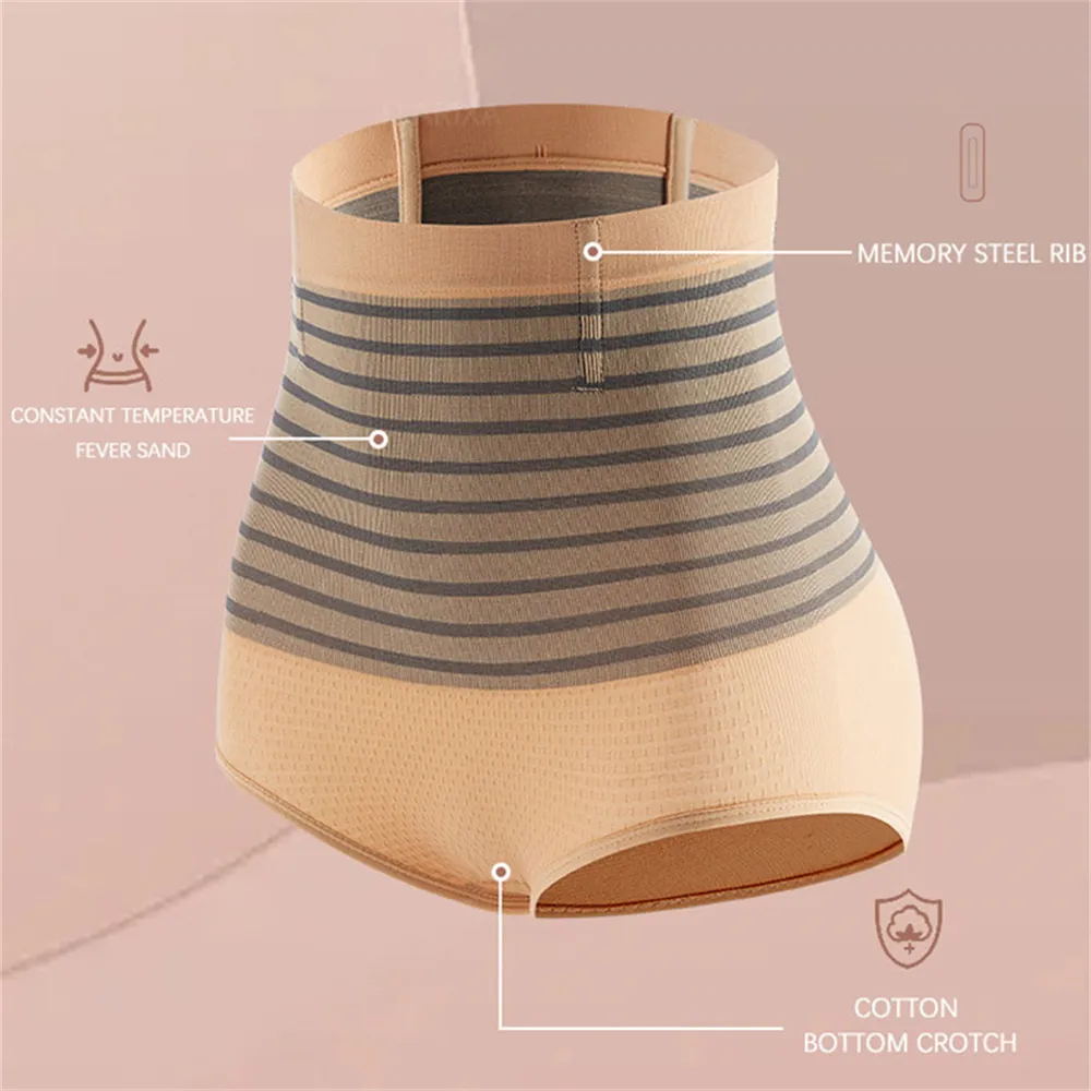 Enhanced 2-in-1 Shapewear for Waist and Abdomen, Fat Burning and Slimming Beige image 4