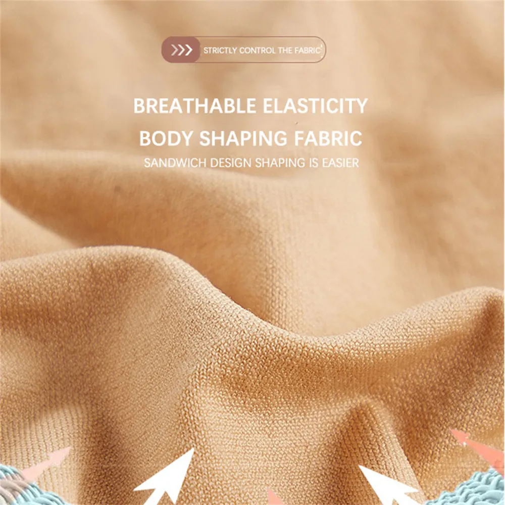 Enhanced 2-in-1 Shapewear for Waist and Abdomen, Fat Burning and Slimming Beige image 5