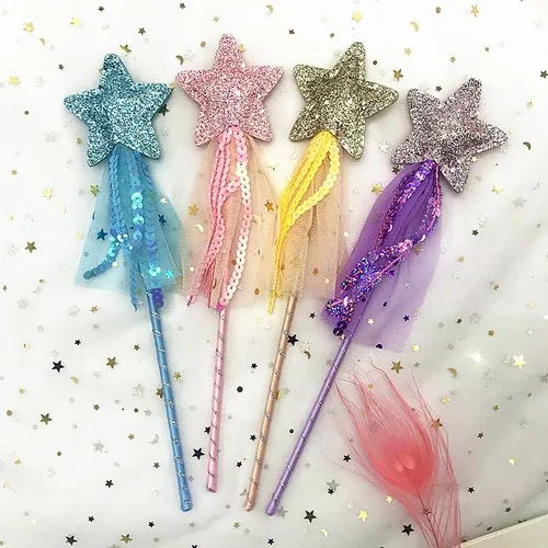 Kids/toddler likes Pentagram Magic Fairy Wand for halloween