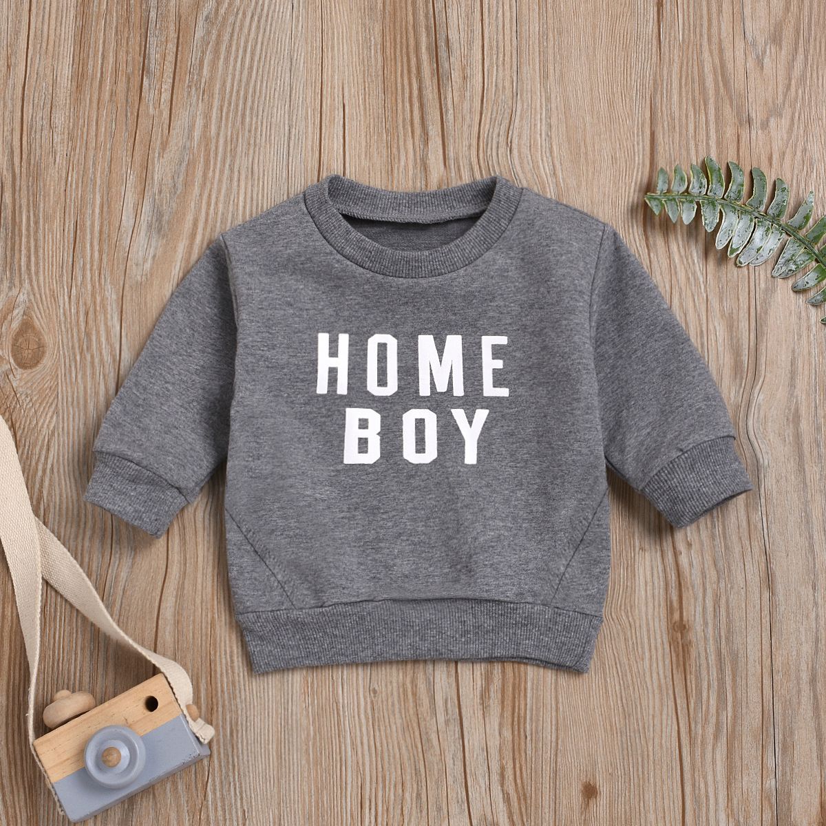 

100% Cotton Letter Print Long-sleeve Baby Pullovers