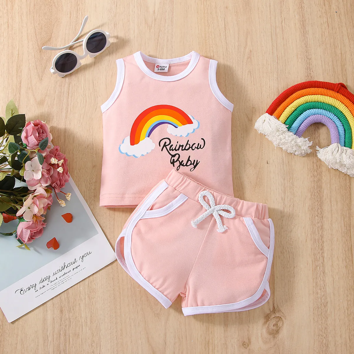 Baby girl rainbow on sale shirt