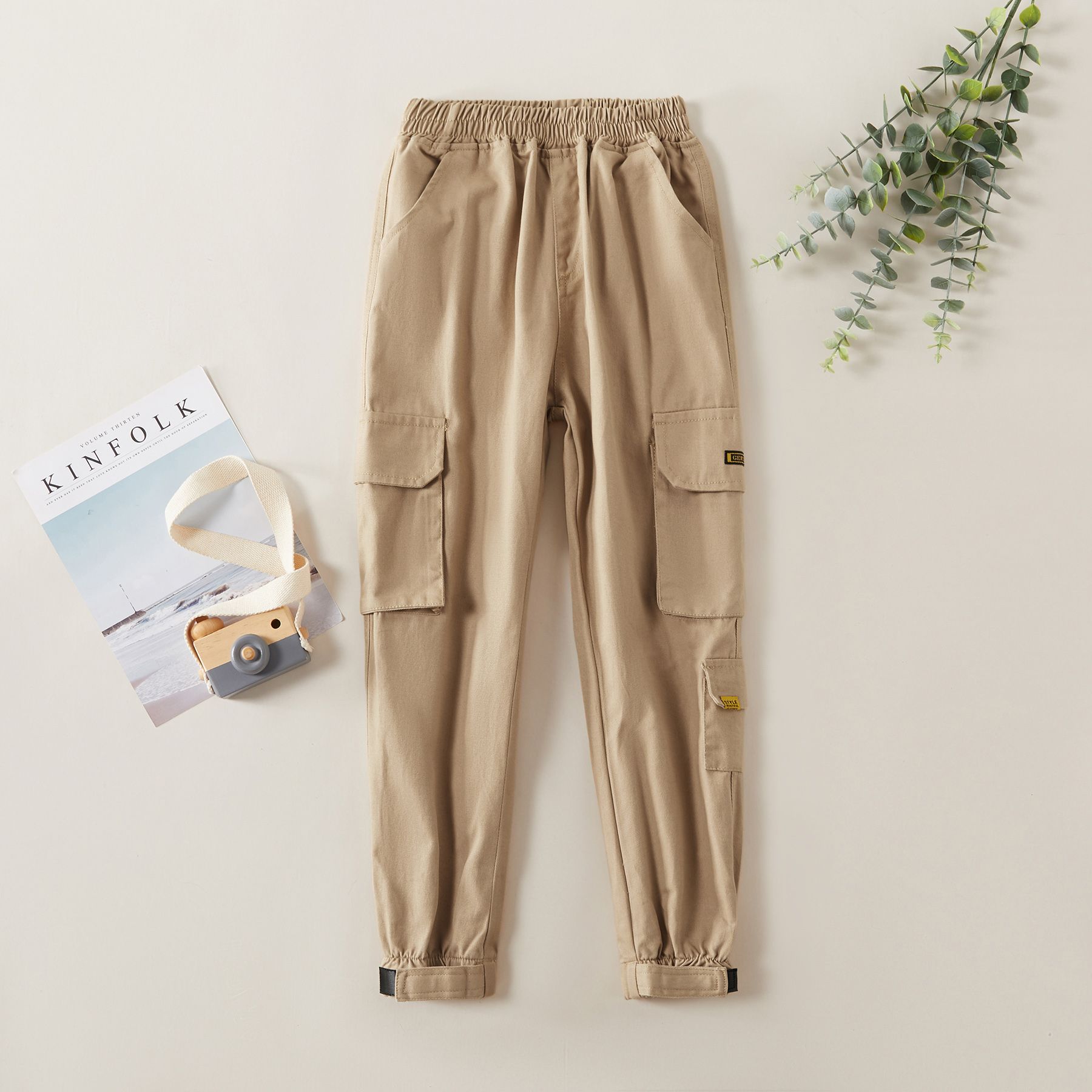 

Trendy Pocket Design Solid Overalls